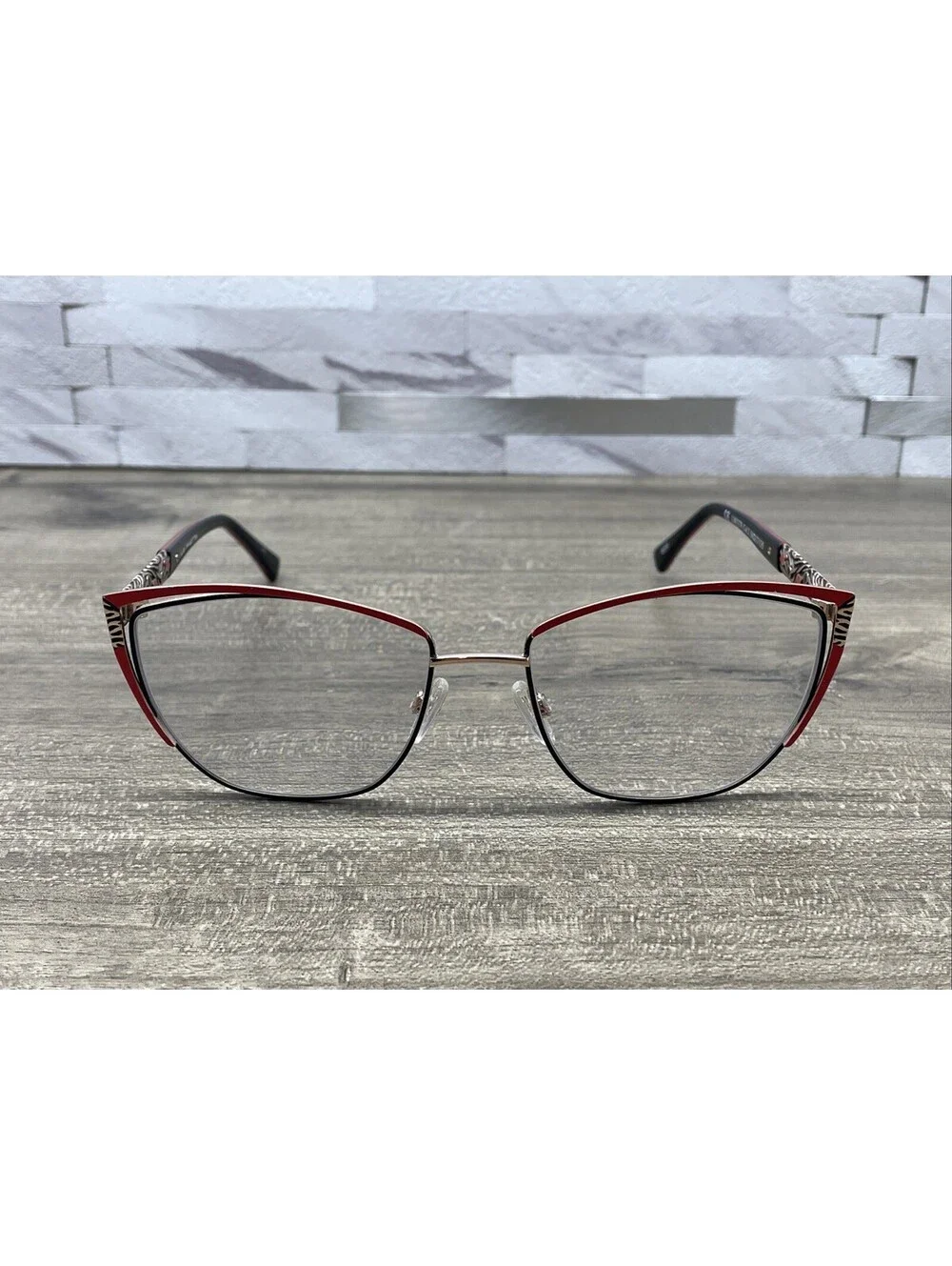 LA MATTA LM3378 Col. 2 Red Gold Eyeglasses Frames 56[]17-135mm Made in Italy